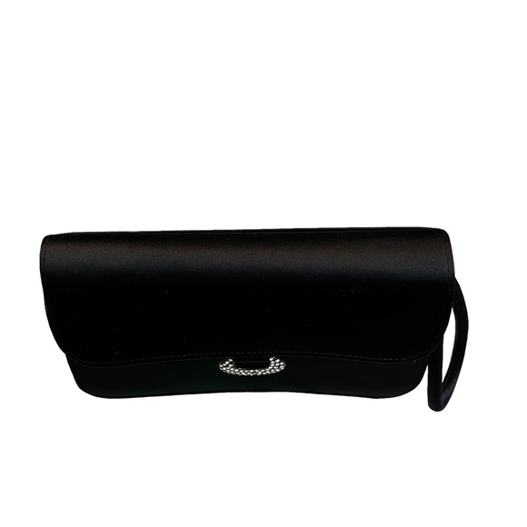 Carlo Felini Black Evening Clutch/ Wristlet - Picture 6 of 10